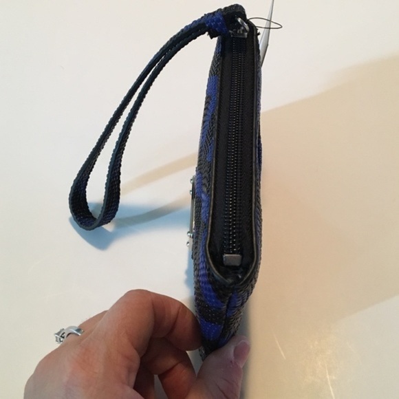 Black & blue Nine West Wristlet - Picture 3 of 5
